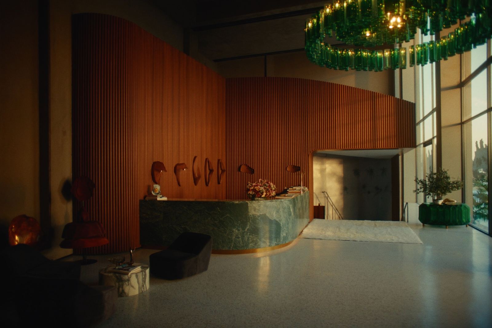 Hotel in a Muted Palette