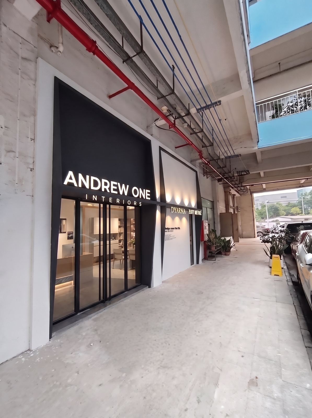 Andrew One Interiors showroom entrance in Foshan